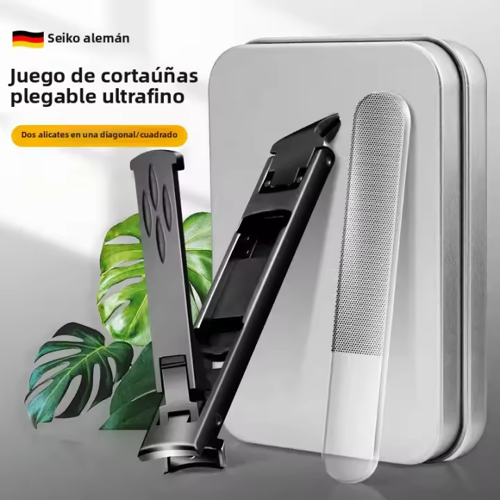 Tijeras De Uñas De Acero Inoxidable Para Uso Doméstico Resistente Al Choque Y Anti-Desbaste Para Hombres Y Mujeres Set De Tijeras De Uñas Y Pelacabelos - 1