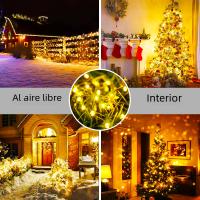 Luces De Cadena LED Solar Para Exteriores Impermeables Luz De Navidad Para Jardín Patio Bodas Decoración De Año Nuevo - details 1