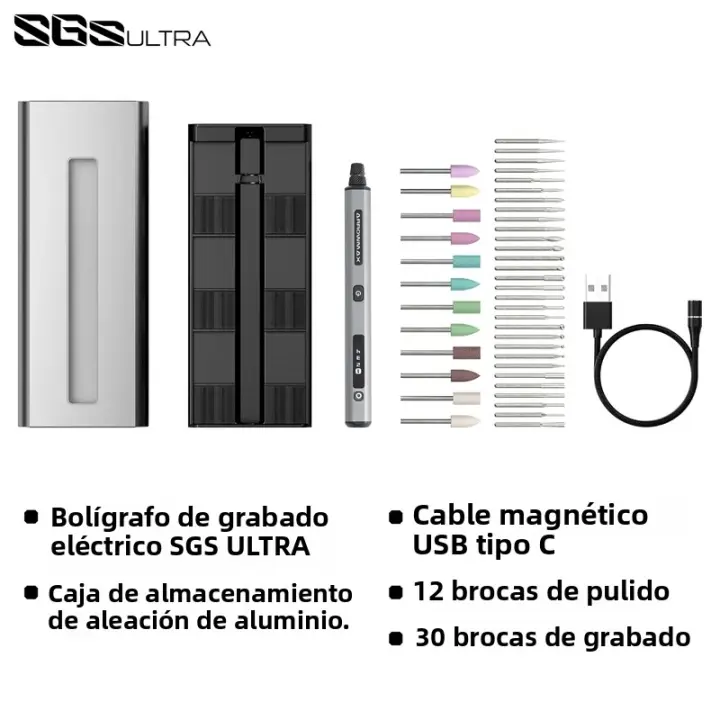 ARROWMAX Lápiz Grabador Eléctrico Mini Molino Herramienta Rotativa Sin Cable Con 42 Piezas Para Artesanías Joyería Carving De Madera Vidrio - 1