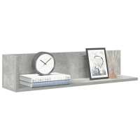 vidaXL Estantes de pared 2 uds madera 75x16,5x16,5 cm en color Gris sonoma/Gris hormigón/Blanco y más | práctico organizador multiusos diseño compacto funcional - details 1