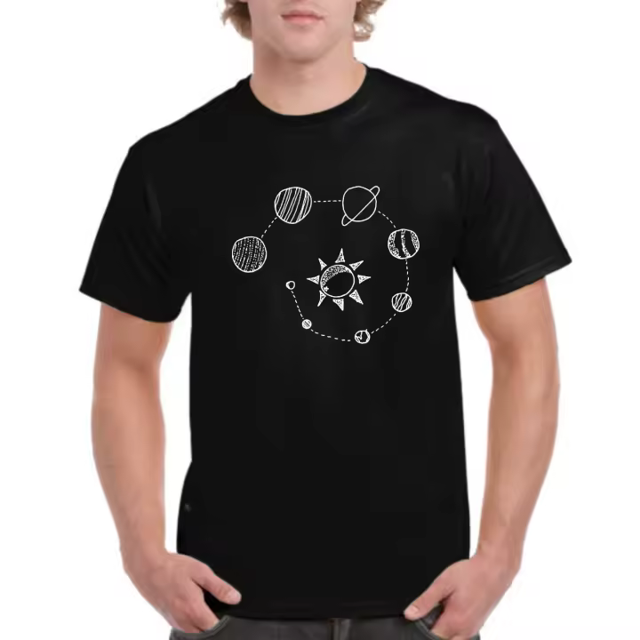 The Fan Tee Camiseta de HOMBRE Espacio Galaxia Astronauta Planetas Estrellas 004 - 1