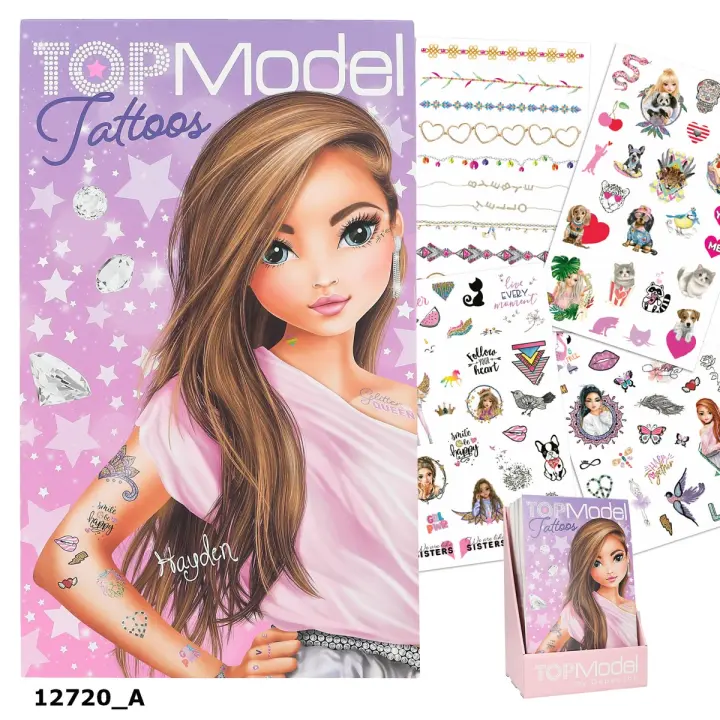 TOP MODEL - TATUAJES TEMPORALES, 0012720, TIENDA CON LICENCIA OFICIAL - 1