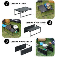 Mesa Plegable Ligera Y Duradera Para Camping Y Viajes BBQ Picnic Equipamiento Portátil Simple Y Antiviento De Aleación De Aluminio - details 4