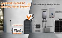 Sistema Solar para Balcón LANPWR 2400 Pro, estación de energía de 2200W 2040Wh 40A/51.2V con inversor conectado a la red, 3 salidas AC, aplicación inteligente, instalación simple, adecuado para el suministro de energía electrónica en el hogar - details 9