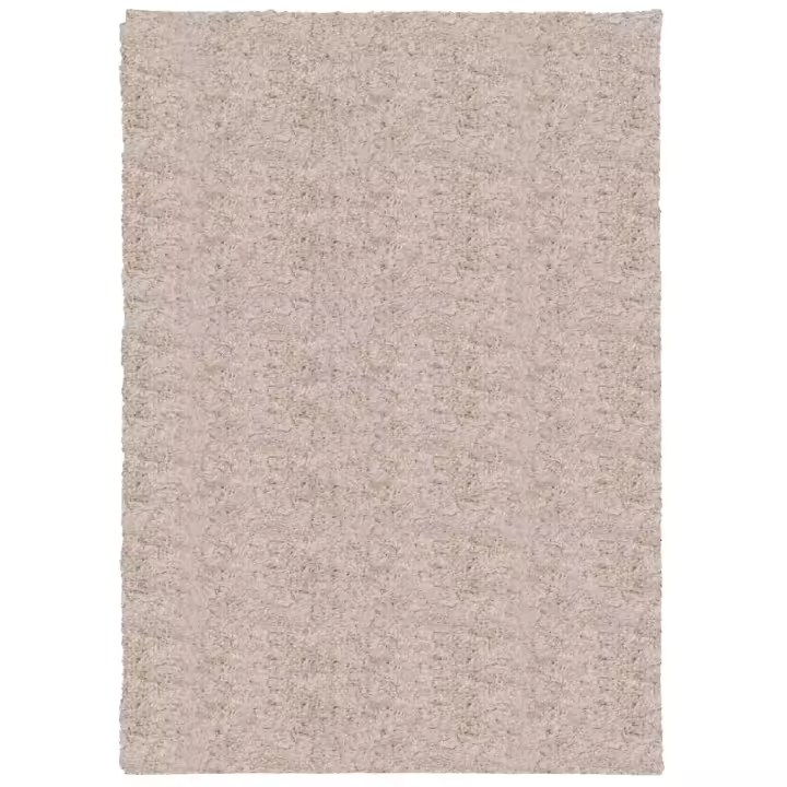 vidaXL Alfombra peluda de pelo largo moderna PAMPLONA 120x170 cm Color Antracita,  Beige,  Crema y mas Alfombras de área  Alfombra de Piso para Sala de Estar Dormitorio Habitación Salón - 1