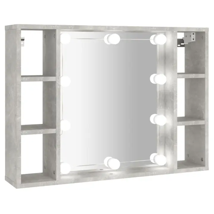 Muebl co Espejo Light Gri Hormigó 76x15x5 cm - 1