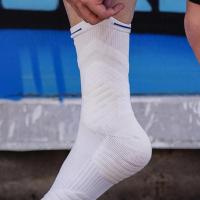 Calcetines De Baloncesto Profesionales 1 Par Calcetines De Deporte Con Parte Inferior De Toalla Gruesa Protección De Tobillo Antideslizantes Para Juegos Y Entrenamientos - details 12
