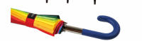 J.S ONDO  PARAGUAS MULTICOLORES 16 VARILLAS ANTIVIENTO color arco iris resistente al viento, Paraguas automático de bastón - details 2