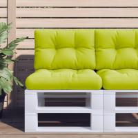 vidaXL Cojines para palets 2 unidades tela en color Beige/Verde/Gris y más | acolchados duraderos para sofás de jardín terraza exterior - details 11