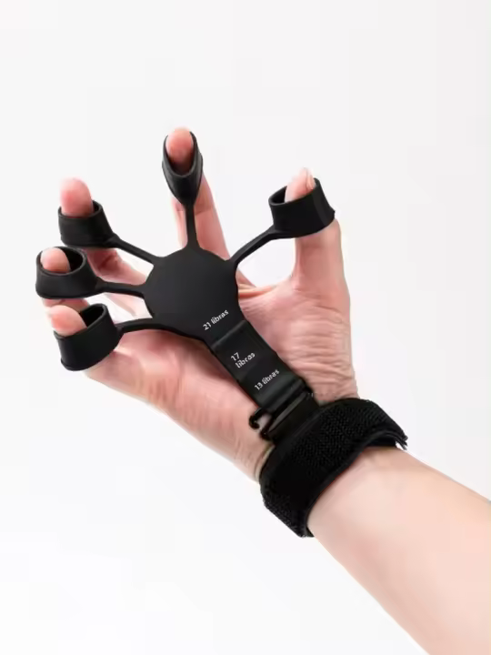 Ejercitador De Agarre De 5 Dedos Para Muñeca Y Brazo Silicona Ajustable Fortalecedor De Mano Y Antebrazo Para Deportes De Resistencia Unisex - 1