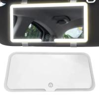 Espejo De Maquillaje Para Coche Con 3 Modos De Luz Y 60 LEDs Espejo De Vestíbulo Recargable ABS Aluminio Para Interiores De Coche - details 8