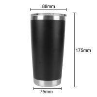 Taza Termo De Acero Inoxidable 20oz Con Tapa a Prueba De Fugas Para Bebidas Y Agua a Isolamiento Térmico Ultrafuerte - details 6