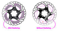 Rotor De Freno De Bicicleta MTB DH De 6 Pulgadas 160/180/203mm De Acero Para Cooling Disipación De Calor Pieza IIIPRO - details 0