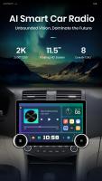 Junsun X8 11.5“ 2K 2000*1200 QLED CarPlay inalámbrico Android Auto radio para Honda Accord 7 2003 2004 2005 2006 2007 2008 de coche  autoradio multimedia - details 2