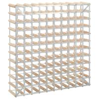 vidaXL Botellero para 120 botellas de madera maciza de pino - details 2