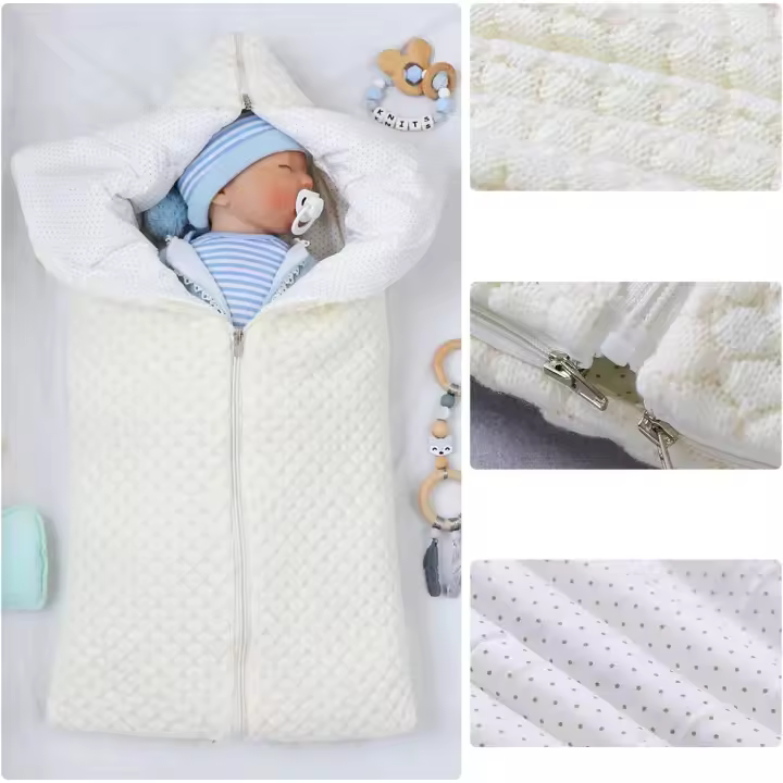 Manta envolvent para recibir nacidos, Saco de dormir de Invierno frío y multifuncional, Manta para cochecito de Bebe de 0 a 12 meses, para niños o Niños - 1