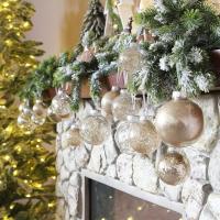 25 bolas de Navidad irrompibles de 6 cm para decoración de árbol de Navidad, cubo de bolas de plástico reutilizable - details 1