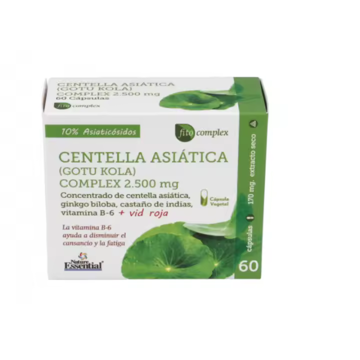 NATURE ESSENTIAL CENTELLA ASIATICA COMPLEX 60 CAPS - 1