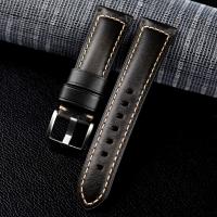 Correa De Reloj De Cuero Genuino De Alta Calidad Para Hombres Y Mujeres Compatible Con Huawei Watch GT 4 46mm Tamaño 20mm 22mm 24mm Desmontaje Rápido - details 6