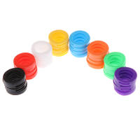 32PCS Anillos De Llaves Elásticos De Goma Suave Etiquetas De Cabezas Capuchones Marcadores ID Mixtos Aleatorios Para Hombres Y Mujeres - details 10