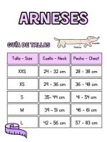 Arnés ajustable  para perro diseño OTTER.  Disponible en tallas de la XXS a la L. Arnés ajustable en cuello y pecho para perros de todos los tamaños. Marca Lila Dogs - details 0