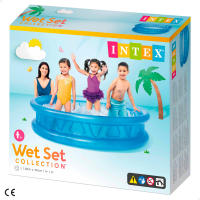 Piscina hinchable infantil con 2 aros y relieve intex - details 2