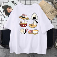 Camiseta De Algodón Para Hombre Estilizada Con Diseño De Gato Sushi Estilo Harajuku Manga Corta Casual Oversized Moda Verano - details 11