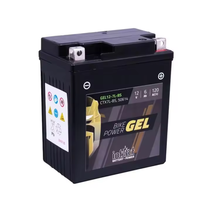 Bateria de moto Intact gel YTX7L-BS 12v 6ah - 1