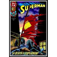 Kimera y Foley DC Comics Steel Covers Dibón metálico DC Superman Comics Vol. 2 #75 1993 17 x 26 cm - details 0