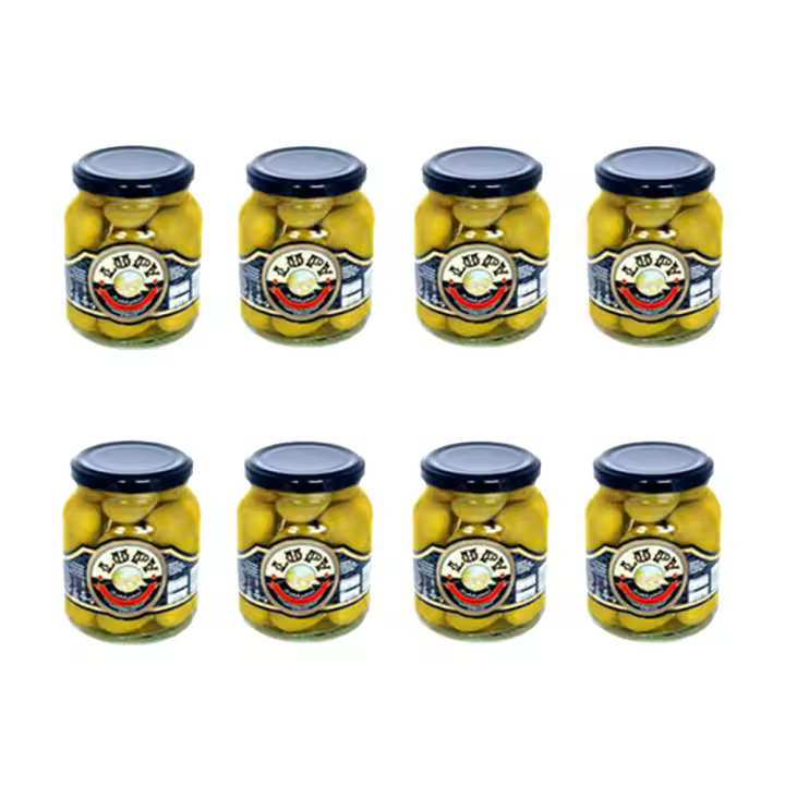 ACEITUNAS GORDAL PICANTES  LUPY. CAJA DE 8 TARROS DE 200 GR. CALIDAD EXCEPCIONAL - 1