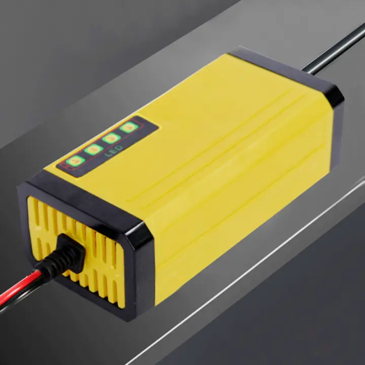 Cargador Inteligente Automático De Batería De Coche Y Motocicleta 12V 2A Con Pantalla LCD Adaptador De Carga Para Agua Y Gel De Batería De Plomo 110V 220V - 1