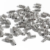 Tubos De Plata Tibetana 5-12mm 50/100pcs Hileras De Metal Para Encantos DIY Suministros De Joyería Hechos De Aleación De Zinc - details 1