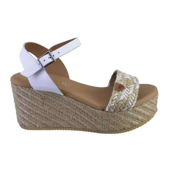 OH MY SANDALS 5255A-4000 Sandalias de mujer blanco 523 - 1