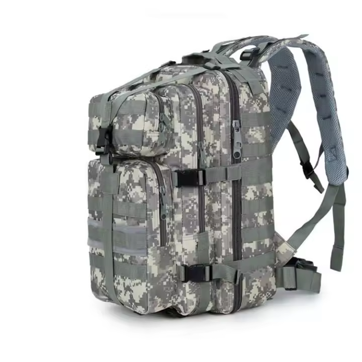 MOV-Mochila táctica de ataque 3P mediana, para aficionados militares, para exteriores, para montañismo, con camuflaje, 35 l - 1