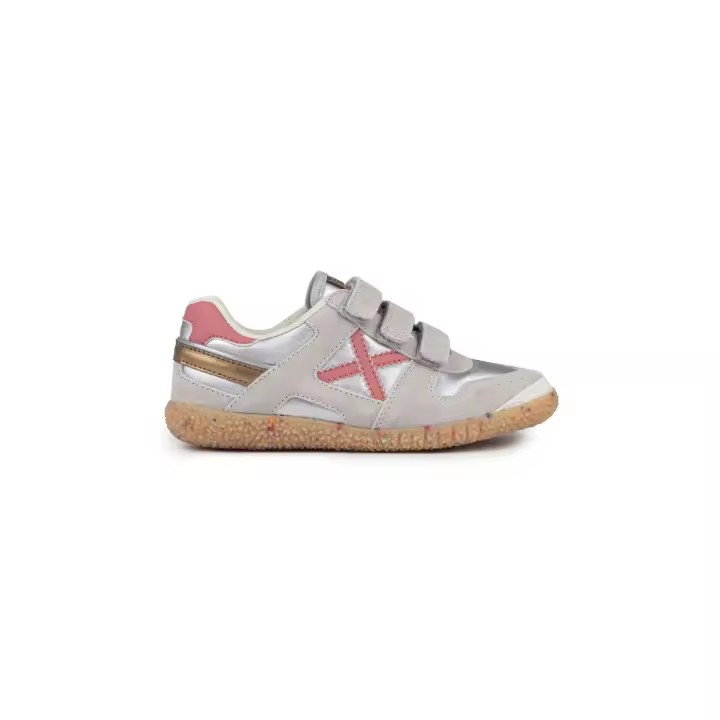 Munich Zapatilla Mini Goal VCO 1595 - Niños - Plateado - Suela de Goma - 1