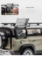 Land Rover Defender 1:18 SUV De Aleación Vehículo Off-Road a Escala Con Sonido Y Luz Regalo De Cumpleaños Para Niños Modelo De Coche Metálico Para Jóvenes Y Adultos - details 9