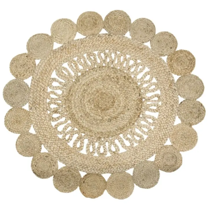 SIGNES GRIMALT Alfombra Yute Redonda Decoración Hogar Beige 2850 - 1