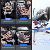 Silla de Coche para Bebé - Arnés de Seguridad 5 Puntos - Regulable en Altura - Niños 0-36KG - Asiento de seguridad para niños con rotación de 360 ​​grados y patas de apoyo - details 3