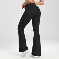 CHRLEISURE Leggings De Piso Completo Con Bolsillos Y Punta Abierta Para Mujer Pantalones De Yoga Elásticos Con Efecto Levantador De Glúteos - details 4