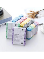 Paquete De 5 Bolsas De Basura Portátiles En Múltiples Colores Para Baño Dormitorio Oficina Toilette Sello Hermético Plano - details 0