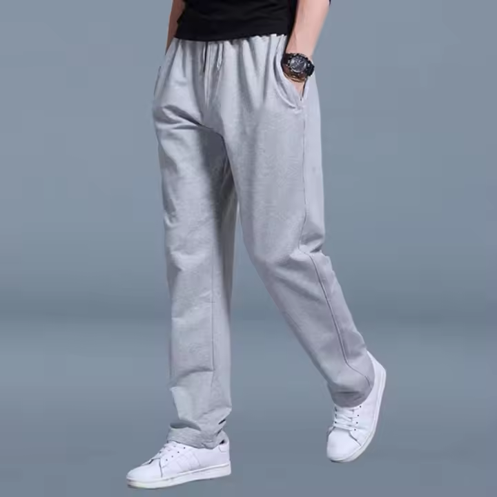 Pantalones Deportivos Casuales Para Hombre 2024 Pantalones De Correr Y Ejercicio Largo Para Gimnasio Con Cierre De Cordón - 1