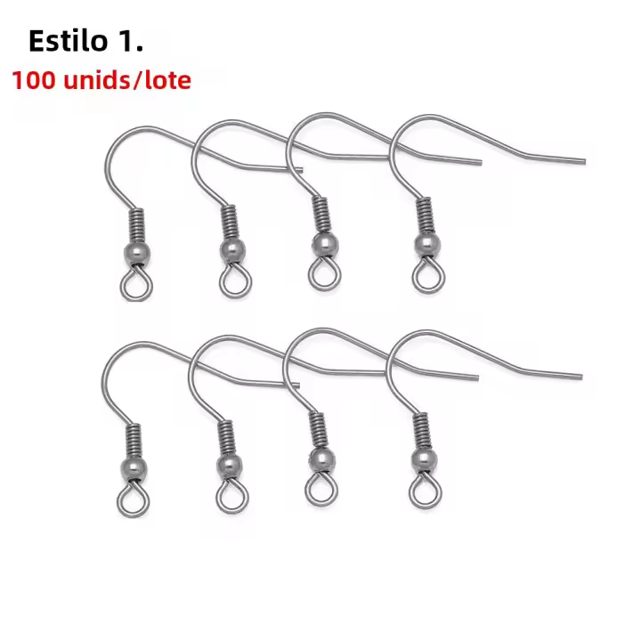 20-100pcs Tenas De Oído De Acero Inoxidable Hipooalérgicas Para Colgantes De Joyería DIY Accesorios De Componentes HK039 - 1