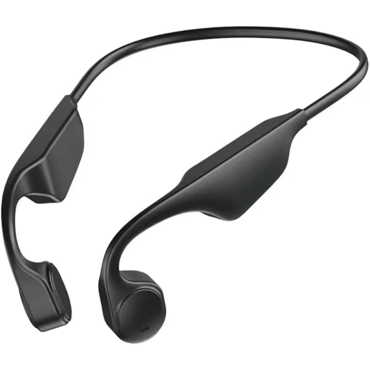 Auriculares estéreo de conducción ósea inductivos, auriculares inalámbricos Bluetooth 5.3 de larga duración de la batería, IPX6 a prueba de agua y sudor con 15 horas de reproducción, para correr, andar en bicicleta, conducir y viajar - 1