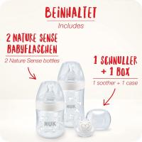NUK - Set de Biberones - Set de Inicio - Para Bebés 0-6 Meses - Incluye 2 Biberones de 150ml y 260ml y 1 Chupete - Con Control de Temperatura - details 0