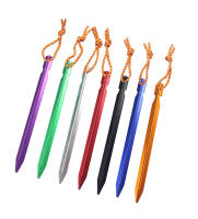 10pcs Palos De Tenda Ultraligeros De Aluminio De 18cm Para Camping Al Aire Libre Con Cordón De Viento Y Bolsa De Almacenamiento Para Palos De Tenda - details 2