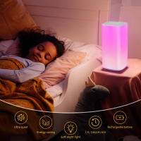 Luz Nocturna Cambiante De Color Al Tocar Con Control Remoto Luz De Escritorio Dimmable Con Apagado Por Tiempo USB Recargable Para Dormitorio - details 4