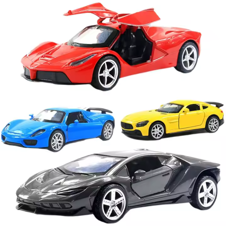 Coche De Deportes De Aleación De Metal a Escala 1:36 Juguete Miniatura Para Colección Y Niños Modelo De Vehículos Diecast Sin Batería - 1