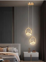 Lámpara Colgante Larga De Línea Moderna Y Sencilla Para Dormitorio Y Sala De Estar Decorativa Metal LED Fuente De Alimentación AC 90-260V - details 18