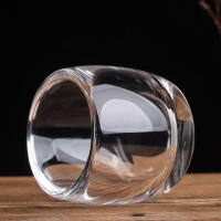 Taza De Té De Vidrio Cristal 80ml Copa De Vino Gruesa Copa Maestra Transparente Para Bodas Regalos De Fiesta Eco-amigable - details 1