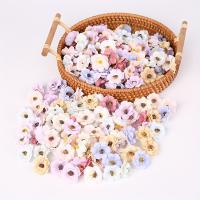 50Pcs Cabezas De Rosas Artificiales Multicolores Miniatura En Seda Para Decoración De Hogar Bodas Artesanía Wreath Regalos Accesorios - details 1